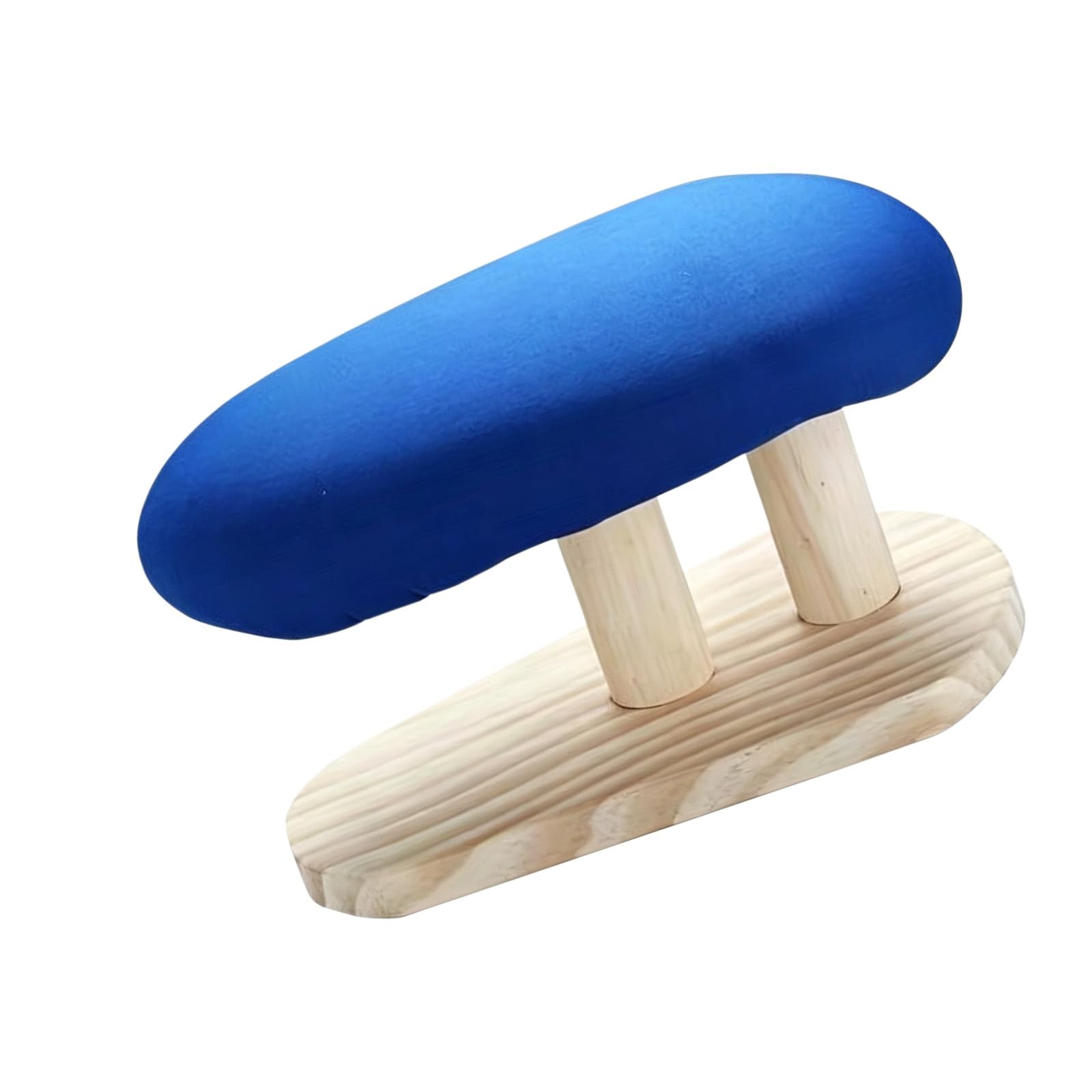 Shaped Ironing Bench Ironing Board Sturdy Hardwood for Multipurpose Home Usage Oval Bench