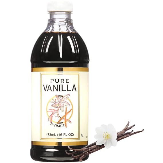 Pure Vanilla Extract, 16 fl oz, Natural Baking Flavor Enhancer, USA Bottled