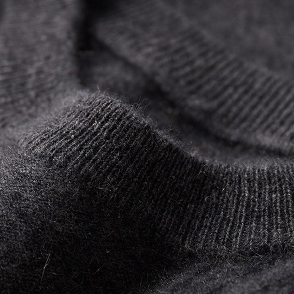 メンズカジュアルセーター 秋と冬のメンズピュアカシミヤセータービジネスカジュアルソリッドカラー言及ラウンドネックジャンパーニットボト