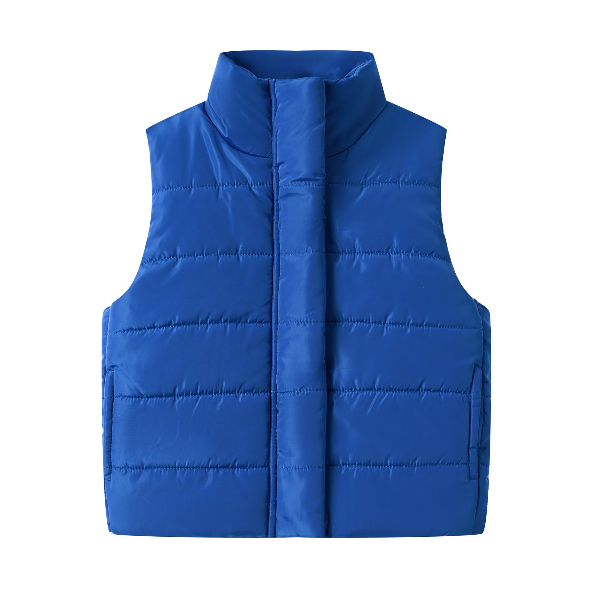 Mud Kingdom Girls Boys Puffer Vest Rainbow Stripes Stand Collar Sleeveless Jacket 2-9 Outerwear Years