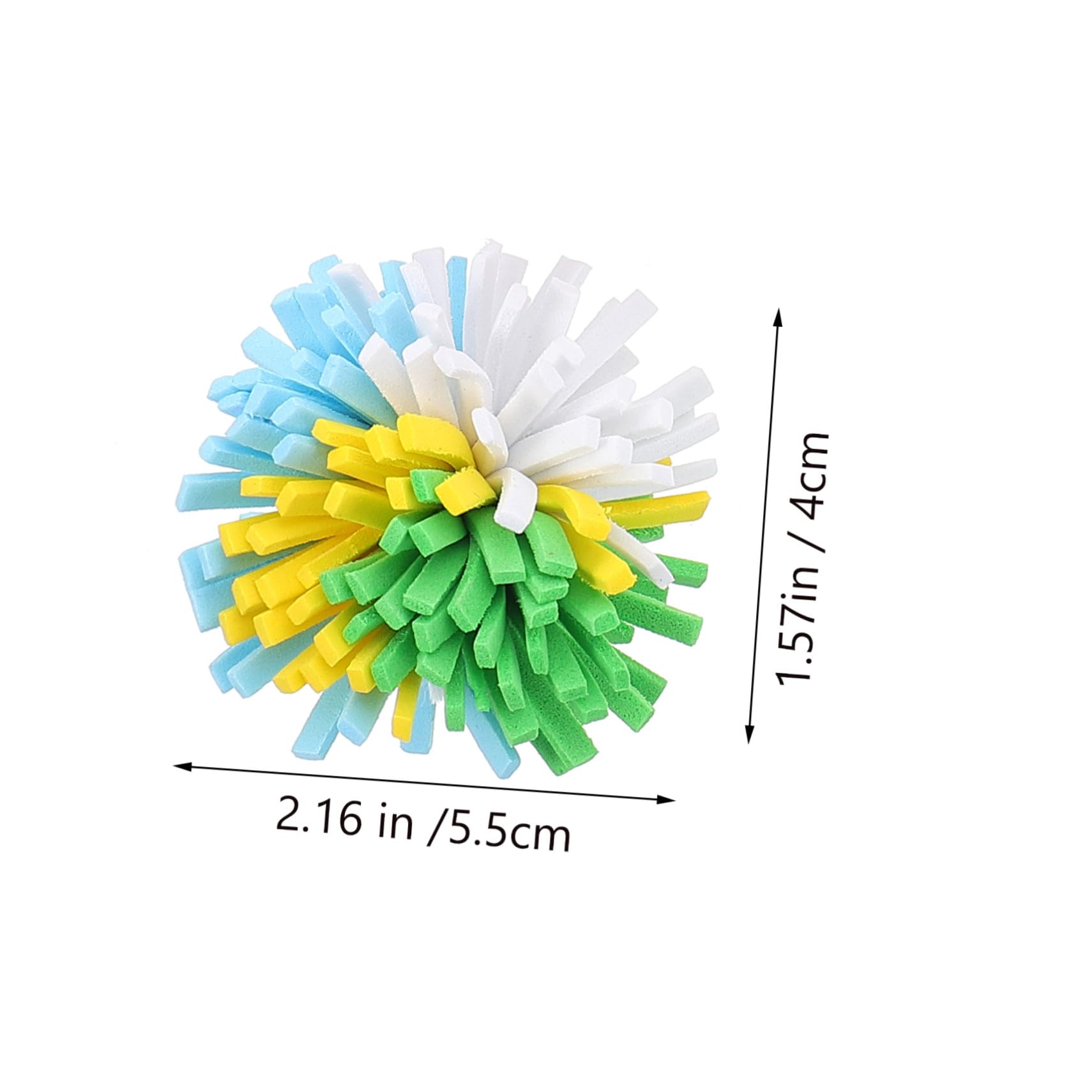 UPKOCH 4pièces Balles Colorées pour Chat Jouet de Suivi Lot de Balles Amusantes pour Chaton Jouet Interactif pour Chat