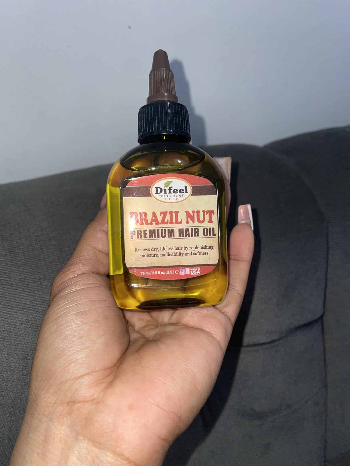 Difeel Premium Natural Hair Oil - Olive Oil 2.5 ounce