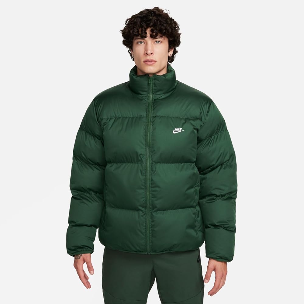 Nike Sportswear Club Men's Puffer Jacket (Fir/White, FB7368