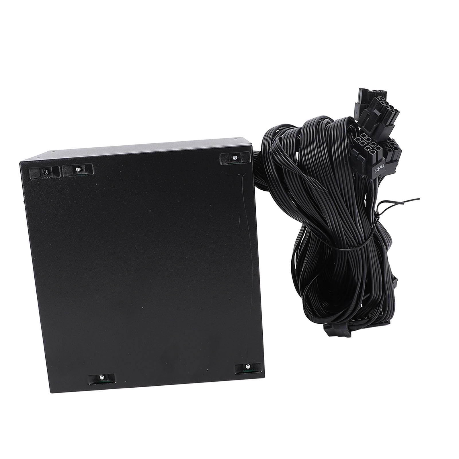 Asixxsix Zasilacz 600 W Certyfikat 80+ Bronze, Pojedyncza Szyna Zasilacza ATX 12 V z Cichym Wentylatorem 120 Mm Inteligentne Zarządzanie temperaturą dla Komputerów do Gier Wysokowydajne Procesory