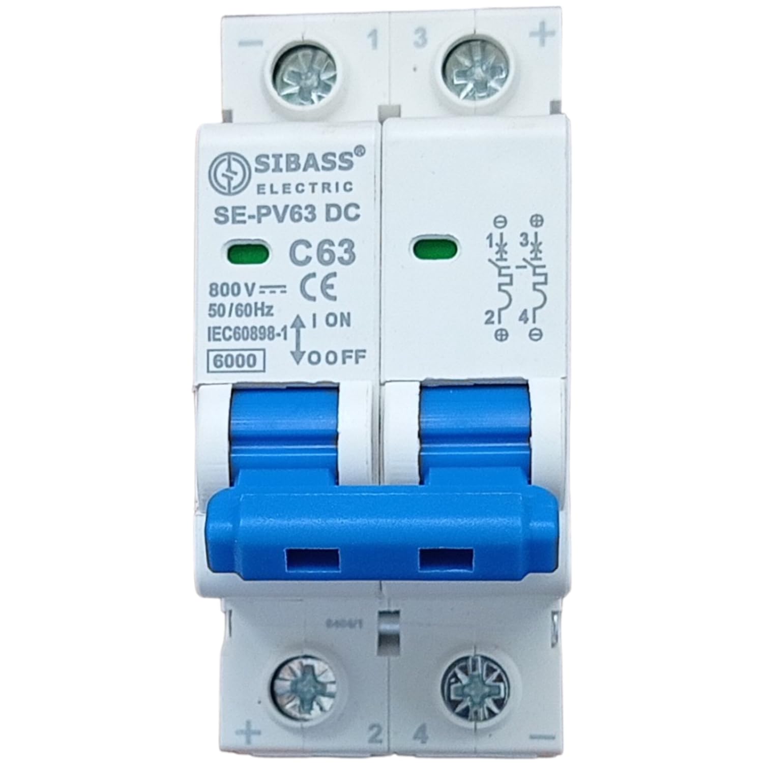 Kenbrook Solar Sibass DC MCB 800V 63A Miniature Circuit Breaker (63 AMP) - Image 4 thumbnail