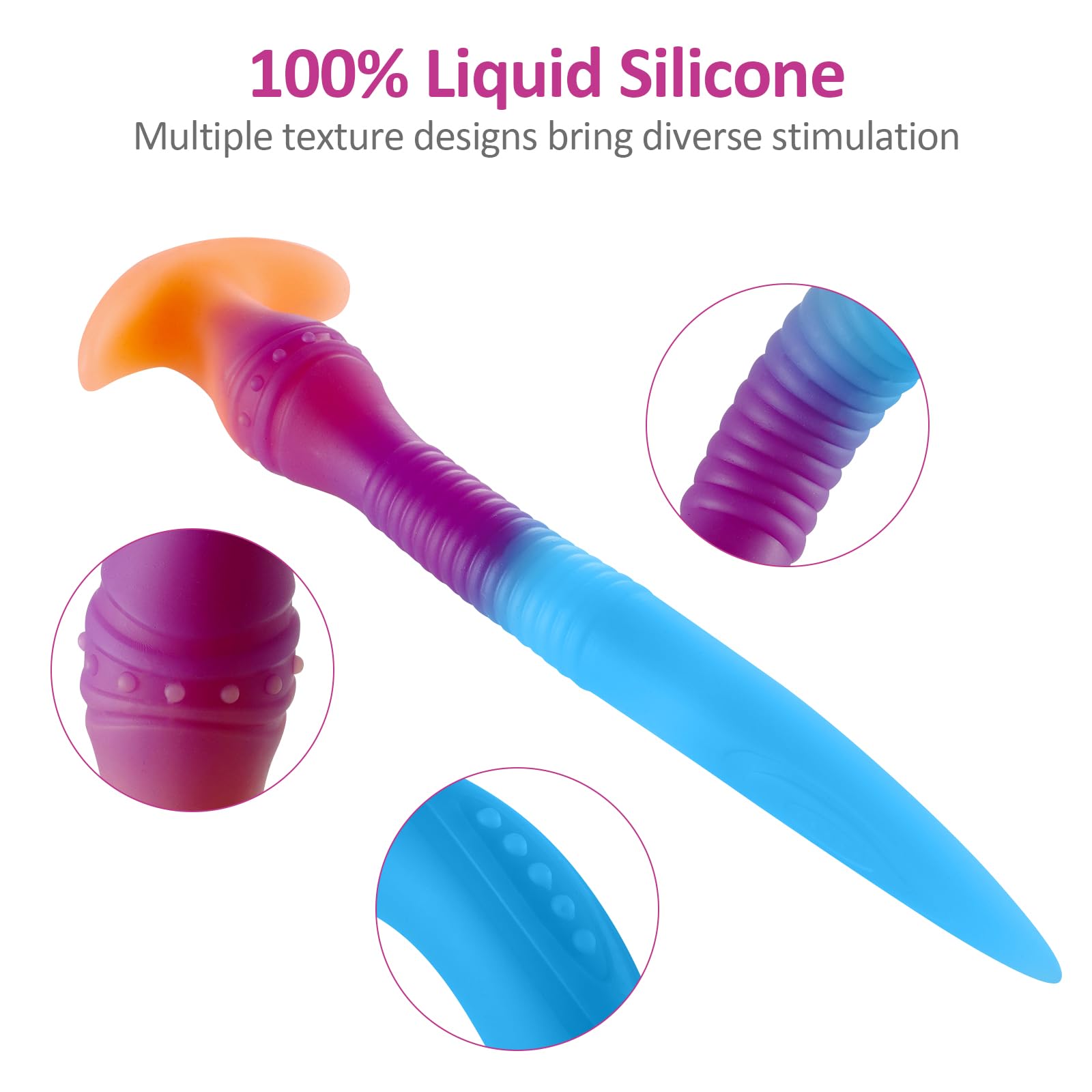 Plug Anal Long 15,5 Cm - Sex Toy Rose - Pour Massage Et Plaisir - Neuf Avec étiquettes