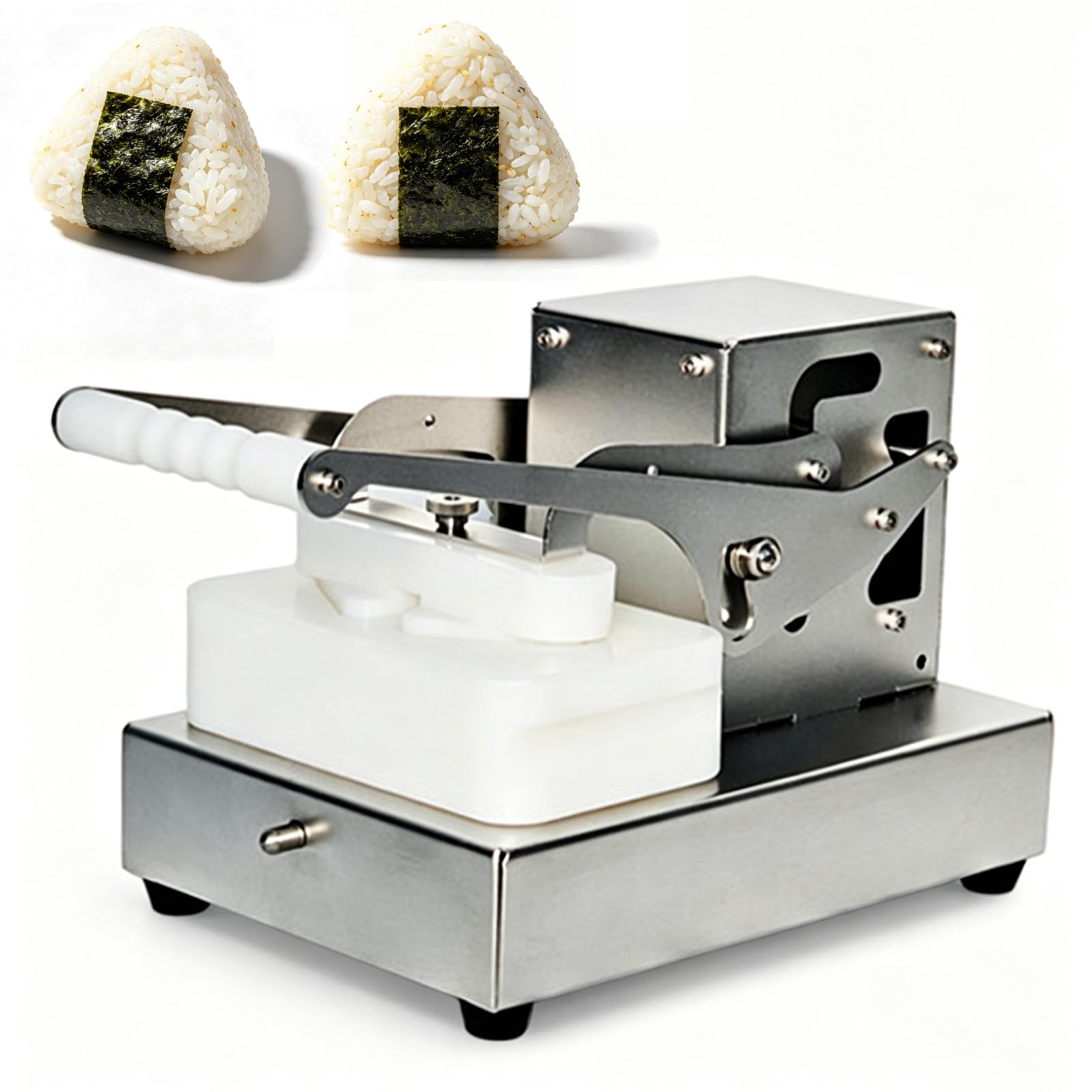 ZMJGLL Commercial Triangle Onigiri Maker, Rice Triangle Sushi Mold, 304 Stainless Steel Sushi Rice Ball Maker Mold, 100g Per Rice Ball*2, for Convenience Stores