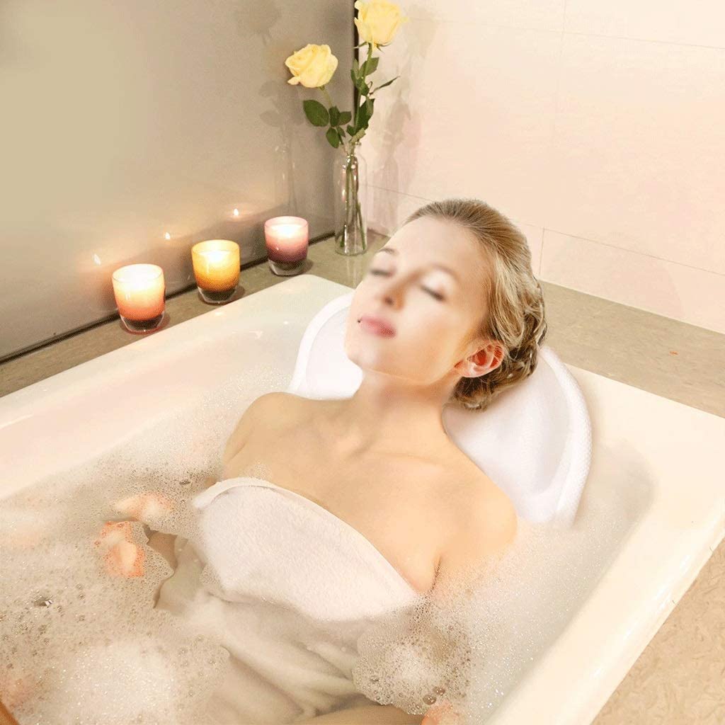 Cuscino Da Vasca Morbido Con Ventose - Accessorio Per Relax In Vasca Da Bagno E Idromassaggio - Foto 9