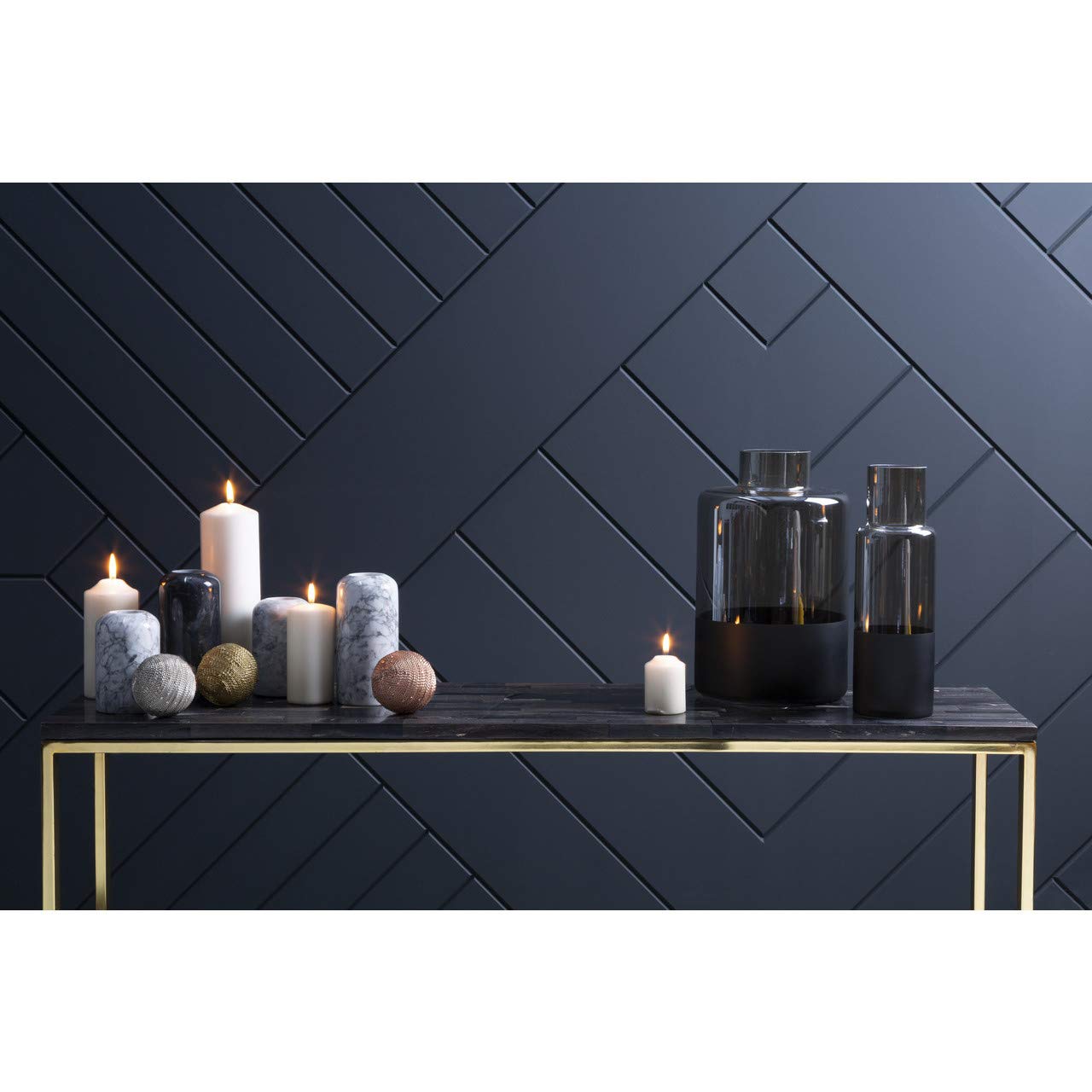 Premier Housewares - Sfere Decorative In Metallo, Lotto Da 3 (Oro, Oro Rosa, Argento), 8 Cm