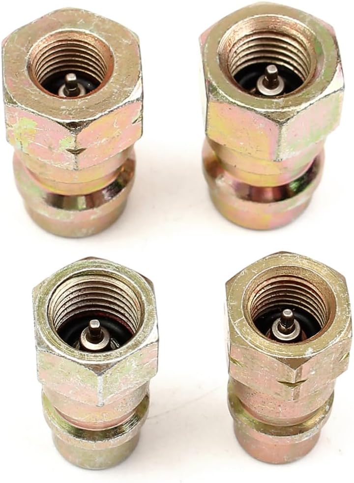 12pcs Quick Disconnect a Charging Port Adapter Set to Conversion Fittings with Caps Easy Installation