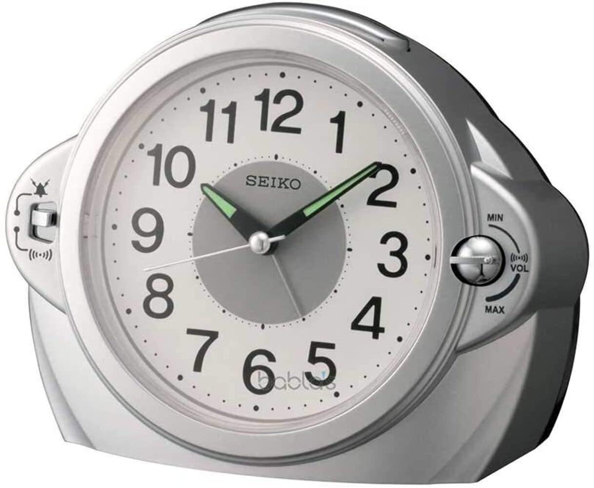 SEIKO Sweep Second Hand and Volume Control Alarm Clock