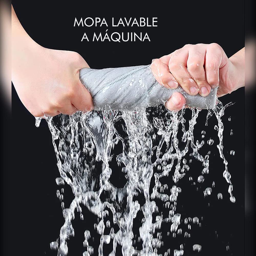 JOYBOS Balai à Main avec essoreur et Coussinets en Microfibre