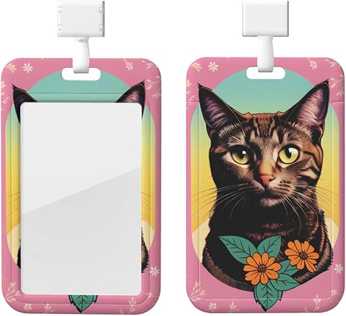 Portatarjetas de matrícula con estampado de flores (material ABS), carcasa protectora duradera y elegante para el trabajo y los negocios