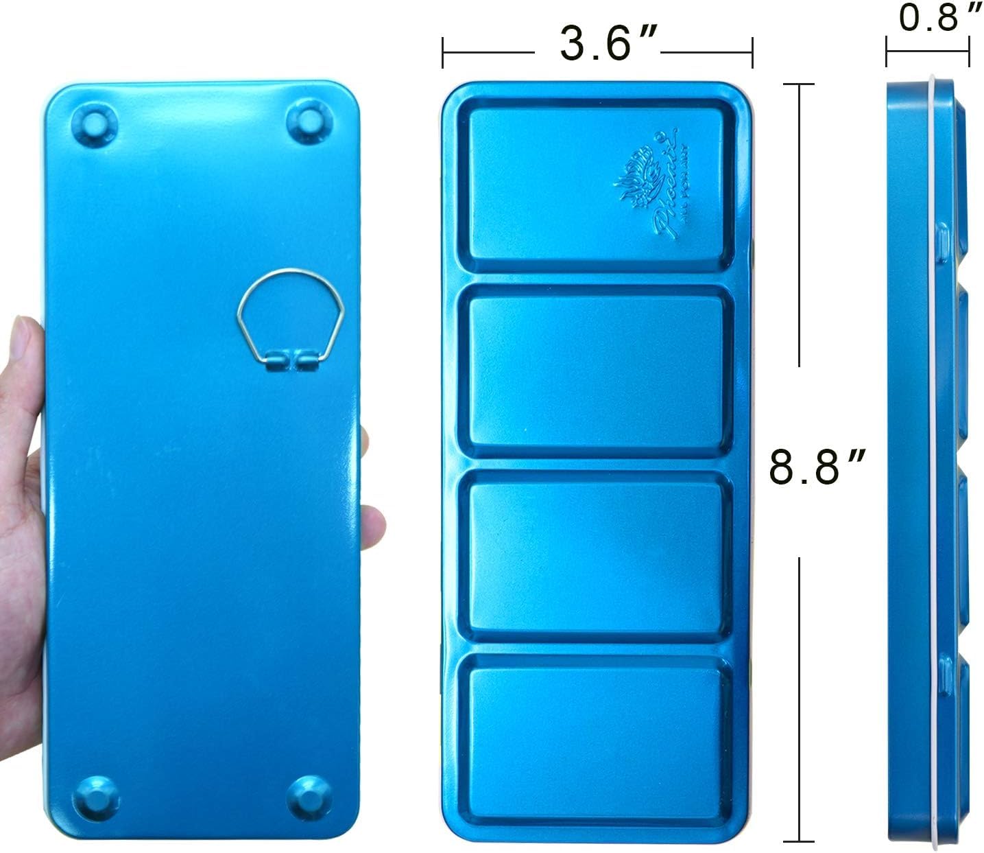 Phoenix Watercolour Pans Metal Box Set - 48 sztuk