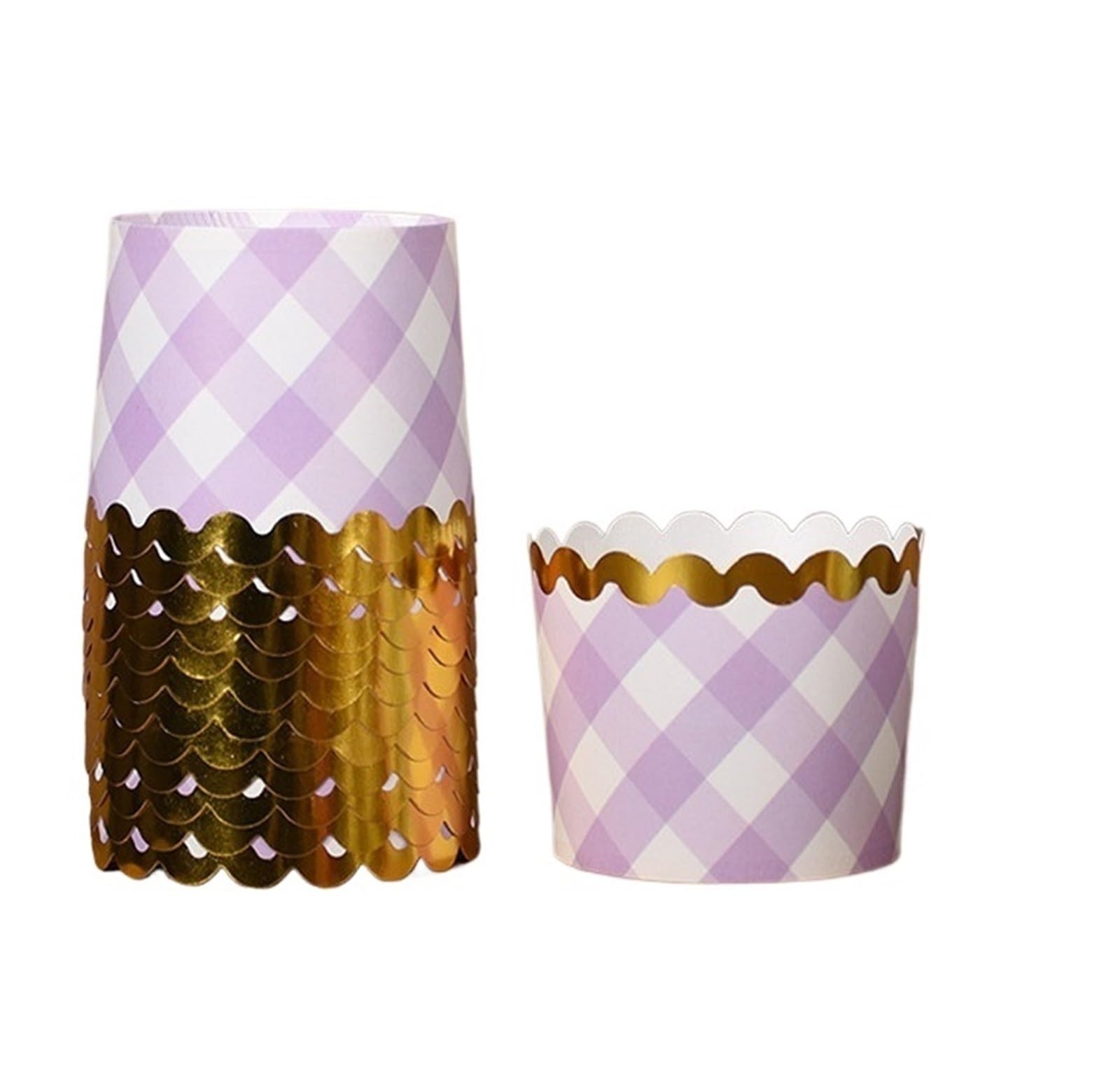 Moldes para tartas, vasos de papel para cupcakes, paquete de 100, multicolor, para hornear magdalenas y cupcakes, resistentes a la grasa y resistentes, perfectos para fiestas y eventos