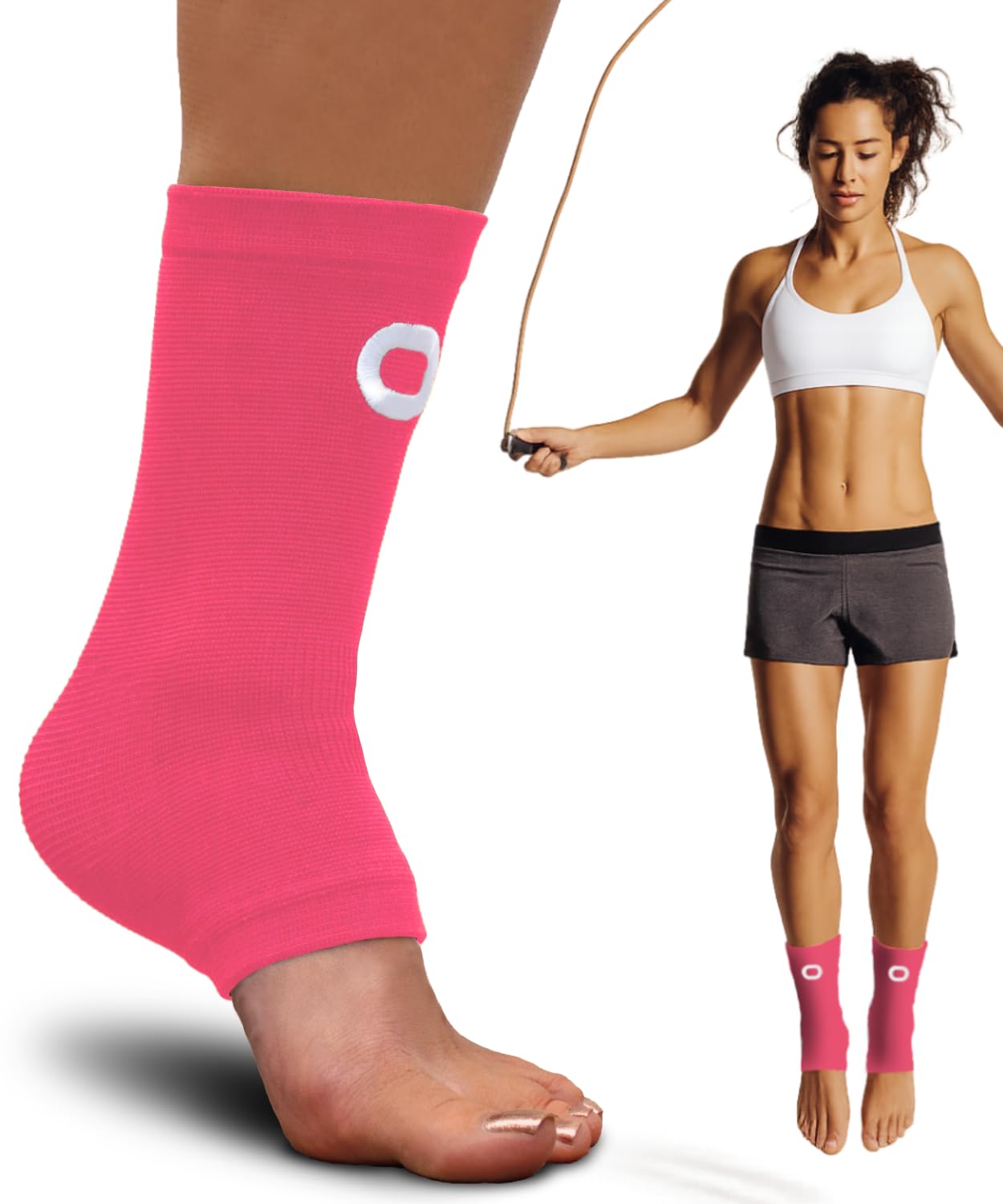 Amazon | 足首ブレース 着圧スリーブ 男女兼用 (1ペア) - 足首サポート