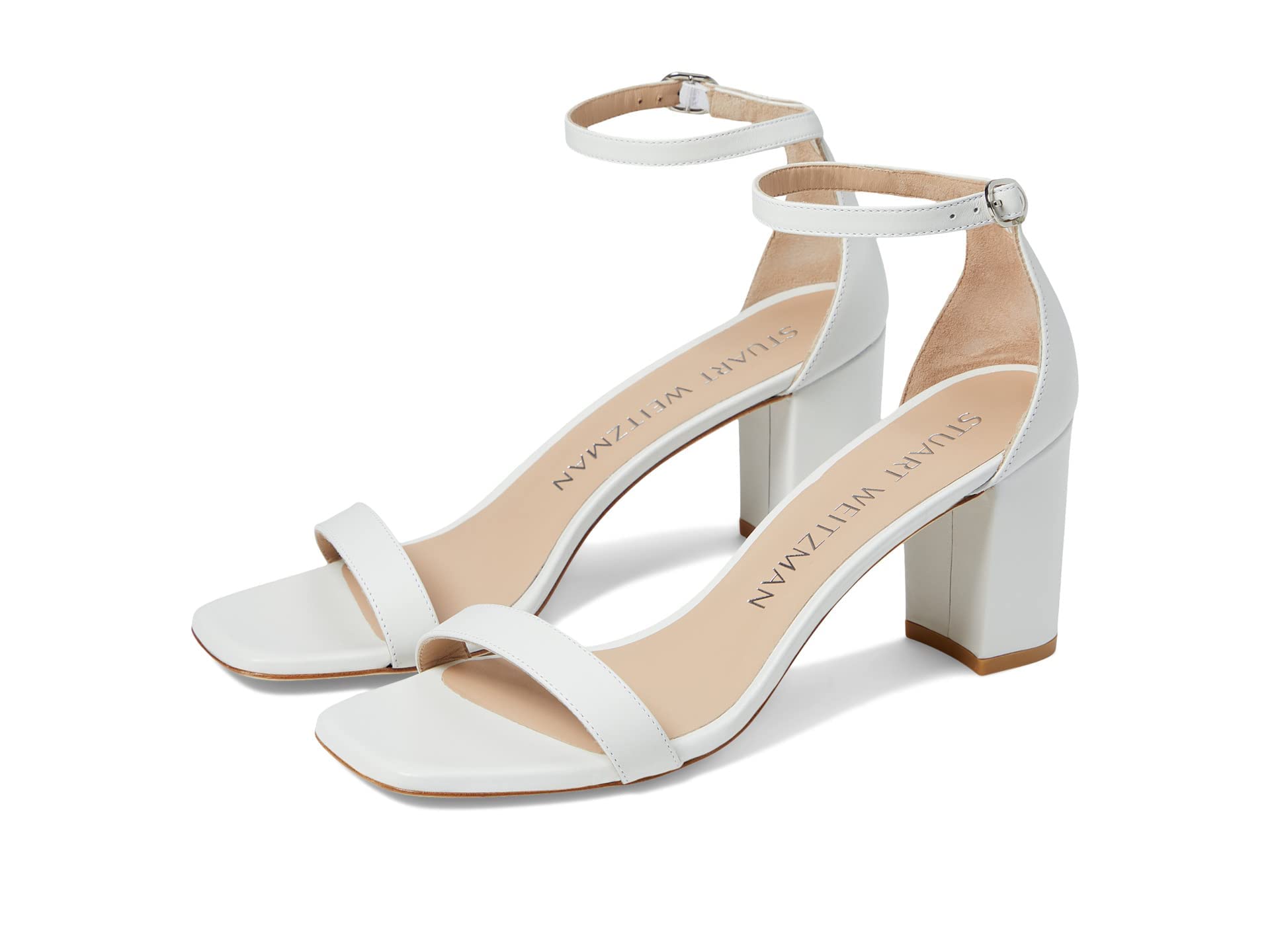 Stuart Weitzman Women's Nudistcurve 75 Block Sandals