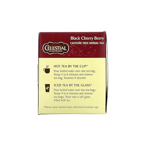 Miniatura 6 de Celestial Seasonings Bolsas de té de bayas de cereza negra, 20 unidades (paquete de 2)