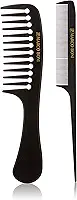 Marco Boni Conjunto Com 2 Pentes Gioconda Dentes Espaçados Dentes Finos 2238 Preto