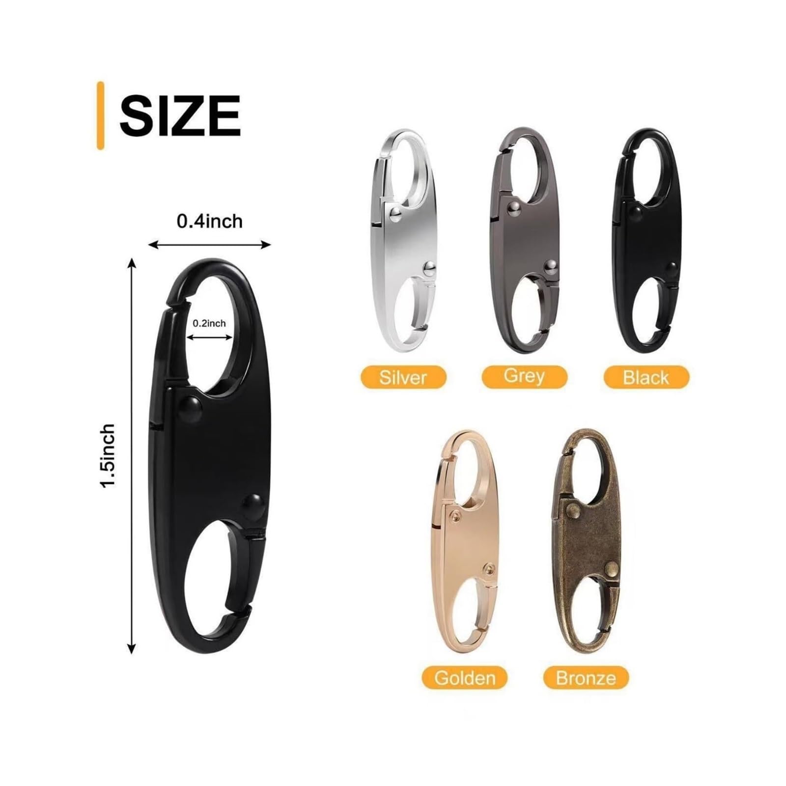 10 Lucchetti di Sicurezza Antifurto for Valigie e Zaini, Doppio Lucchetto di Ricambio(Bronce)