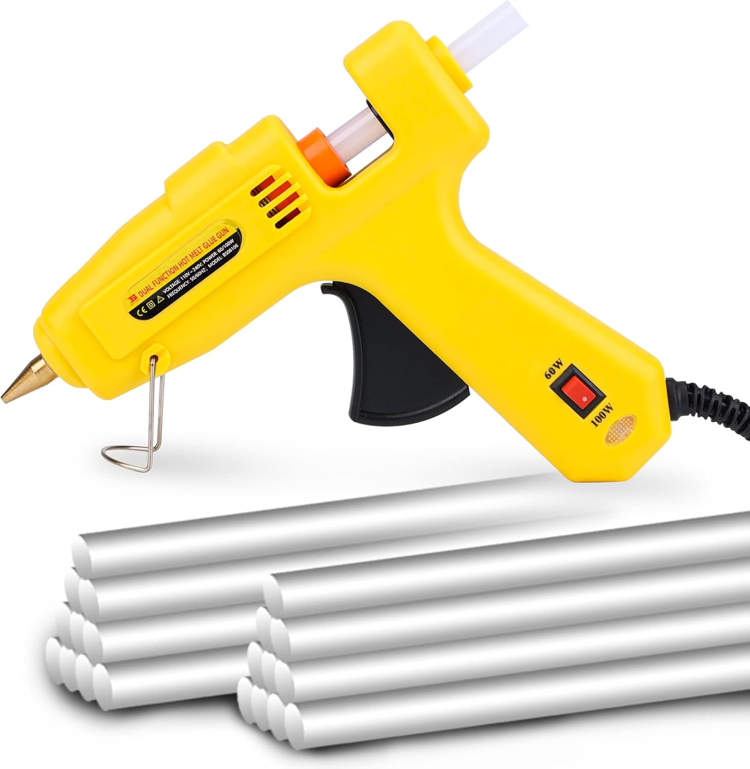 B BOSI TOOLS Hot Glue Gun 60/100W Dual Power Fast Preheat