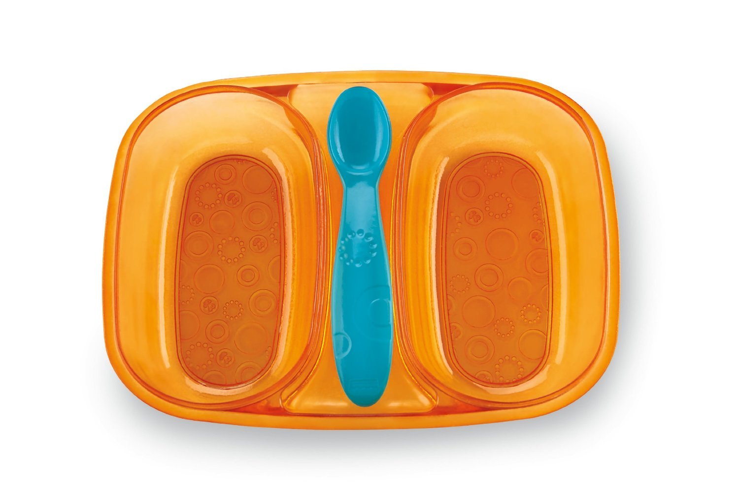 Fisher Price Kit repas de voyage pour bébé avec couvercle à fermeture à pression – Assiette de pique-nique, bol et collation