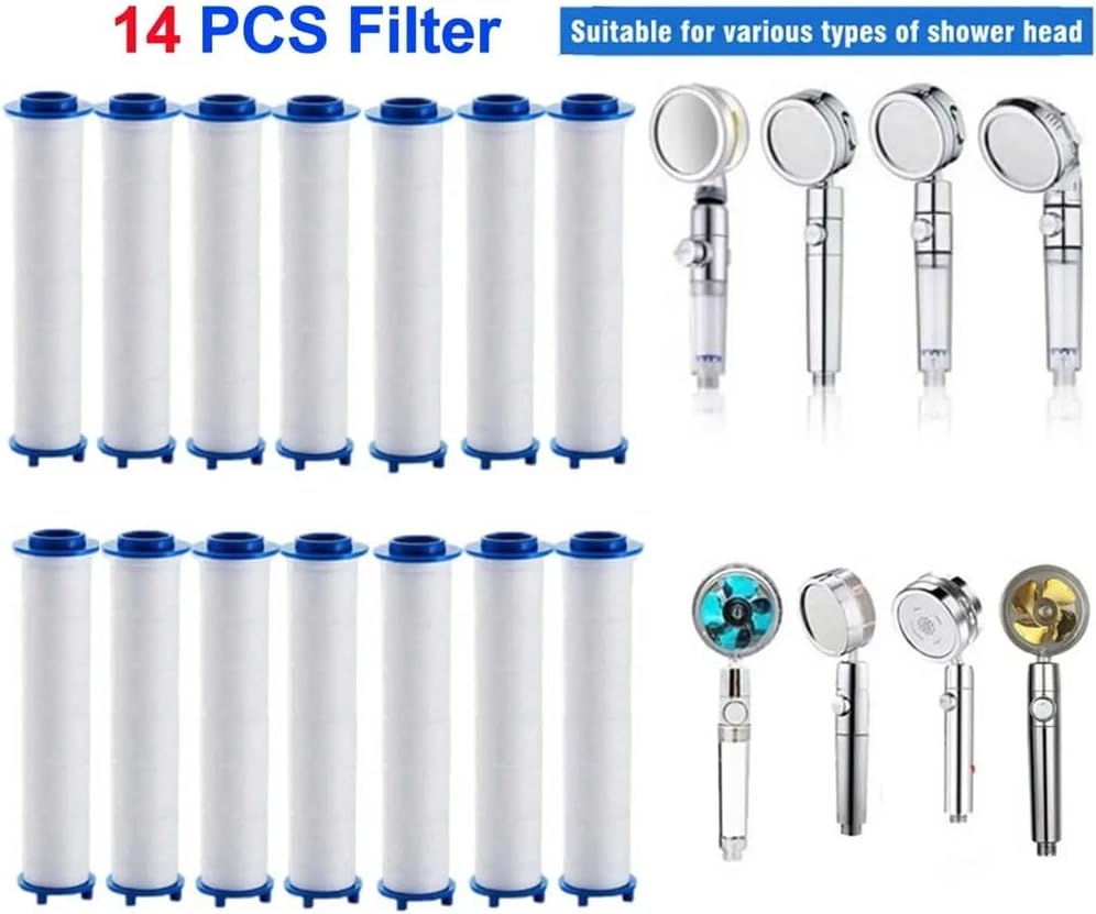 10pcs Hard Water Shower Filter For Handheld ShowerHead Removes Chlorine And Harmful Substances