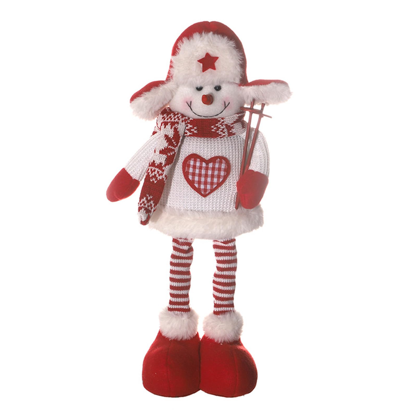 Tsophreniq Expandable Christmas Figurines Festival Home Decoration Santa Snowmans Reindeers Display Home Ornament Accessory Decoration Accent