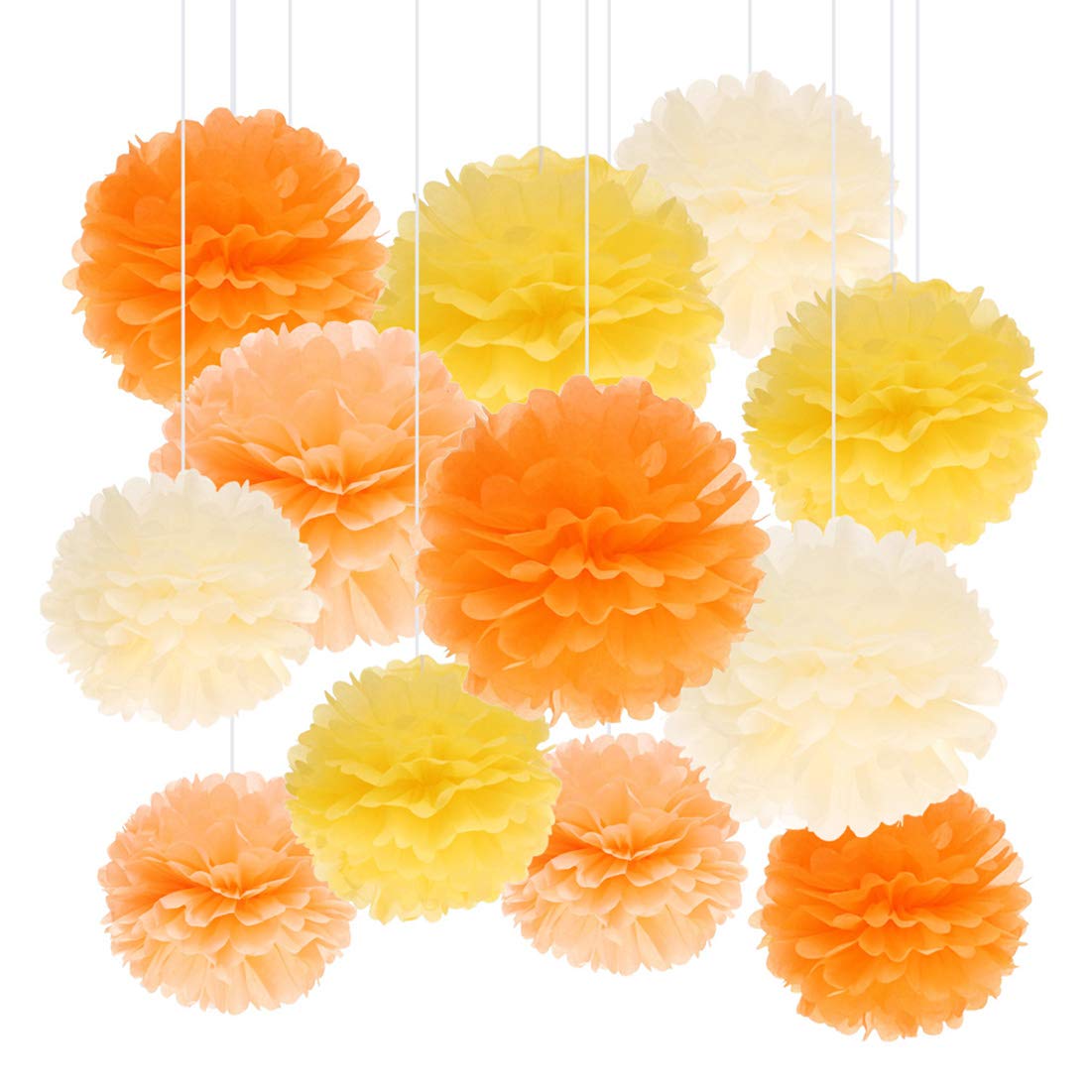 ✨ ペーパーポンポン Amazon.co.jp: ZERONOWA ペーパーフラワー ペーパーポンポン 誕生日