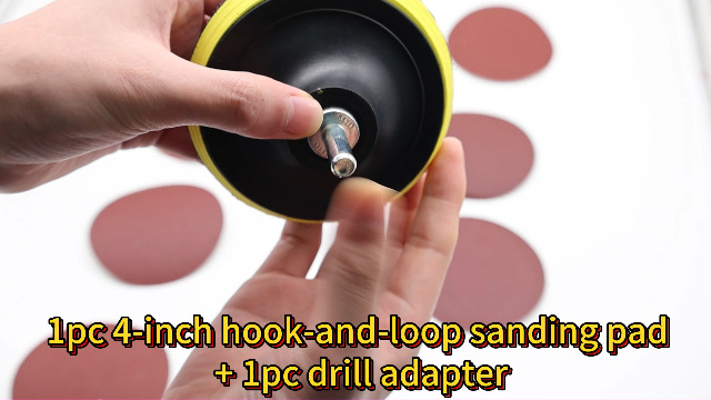 Image of 102PCS 40-800 Grits Angle Grinder Sanding Disc and Blocks 4 Inch Upgraded Hook and Loop Backing Pad (3 /8-16 Threads) and 8MM Drill Adapter with 120 /220 Sanding Blocks for Wood Metal Polishing