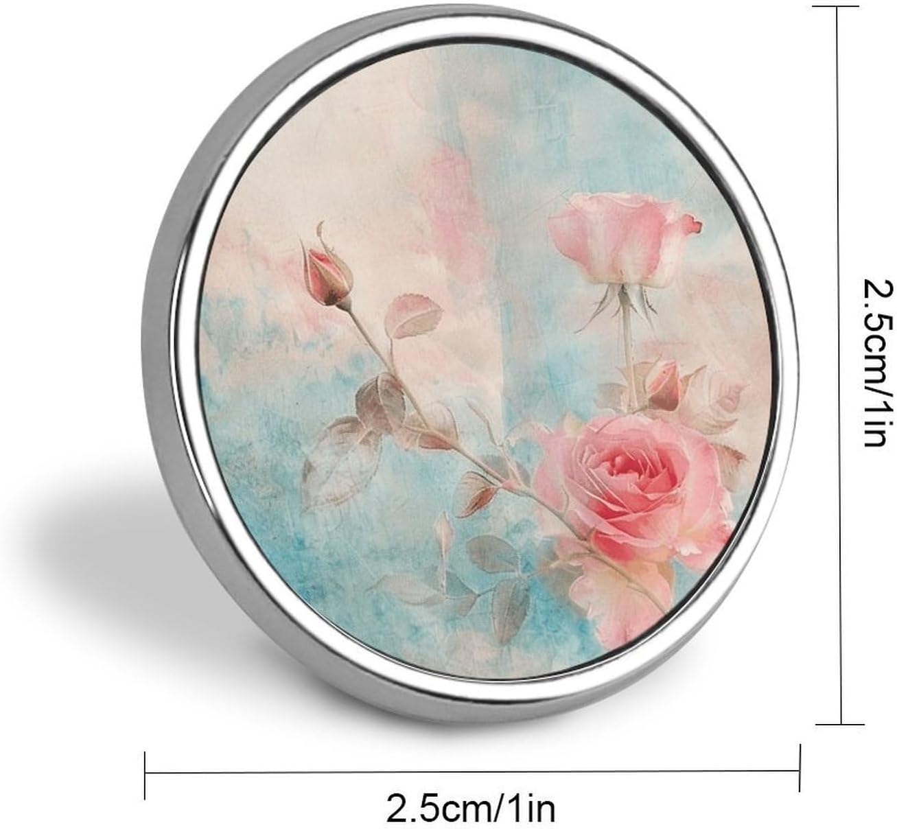 Shabby Chic Round Badge Lapel Pin for Bag Hat Backpack image 2
