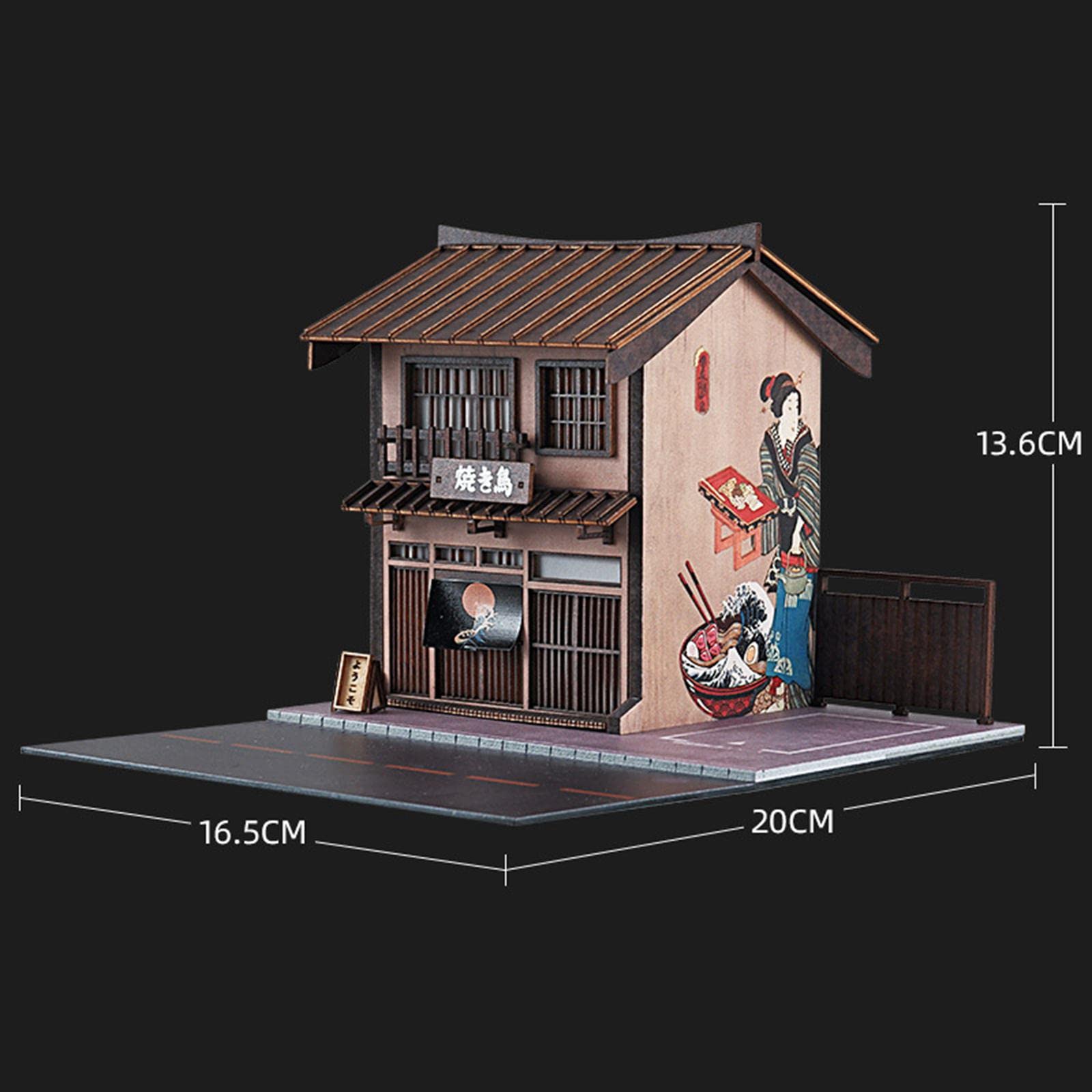 Running Rickshaw Modell Miniatur Nachbau Spielzeugauto Metall Rückzugsfunktion Handwerksdekoration für Geschenk Wohnraum Sammler, Mehrfarbig, 16,5