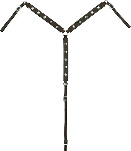 Miniatura 3 de Juego de tachuelas sintéticas de alta calidad con cuello de pecho y riendas, completo y mazorca, juego de tachuelas equinas de varios colores