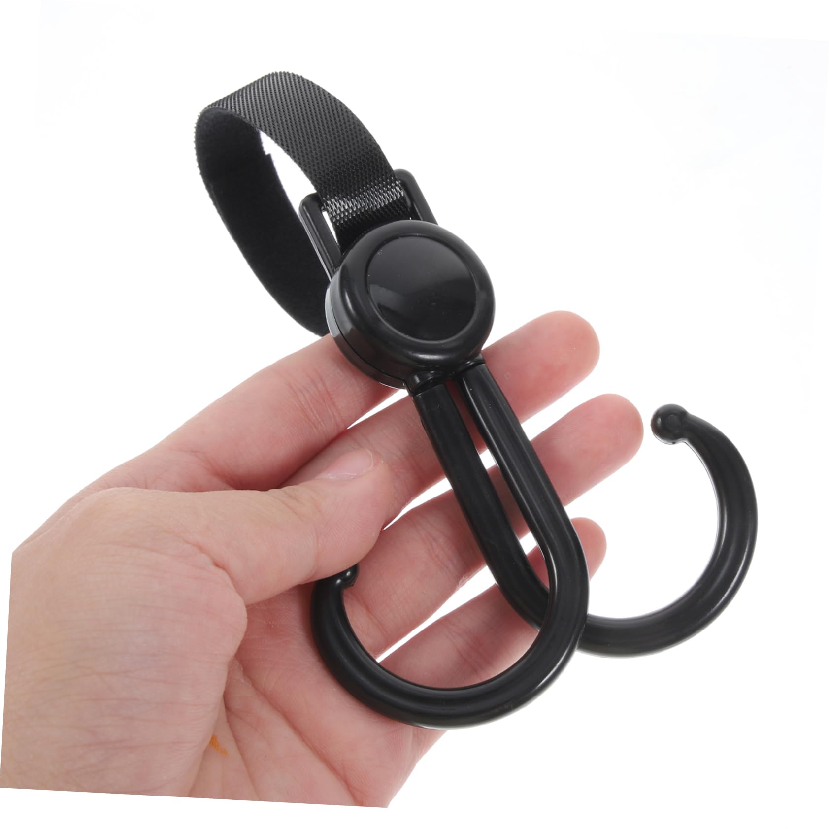 HANABASS Double Hook Stroller Hanger Multi Function Shopping Trolley Bag Hook for Supermarket Bike Handlebar Durable Design for Easy Carrying and Organization