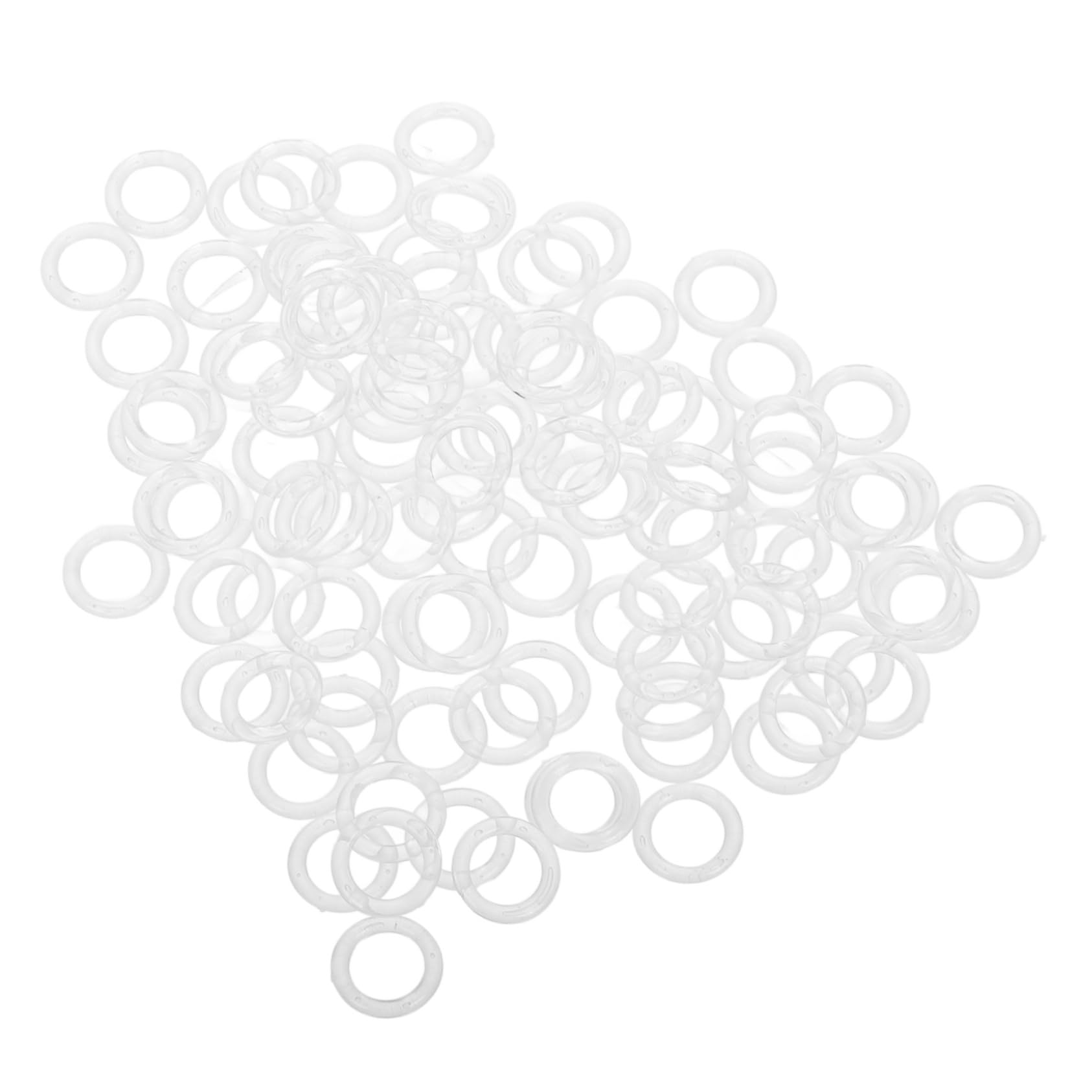 Cabilock 100pcs Clear Plastic Curtain for Roman Shades Drapery Hardware Accessories for Home Office Blinds Versatile Cord Guides for Easy Installation