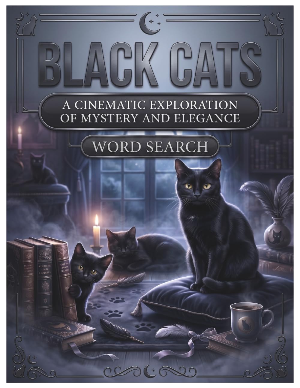 Black Cats Word Search: A Cinematic Exploration of Mystery and Elegance: Puzzles, Folklore, and Trivia