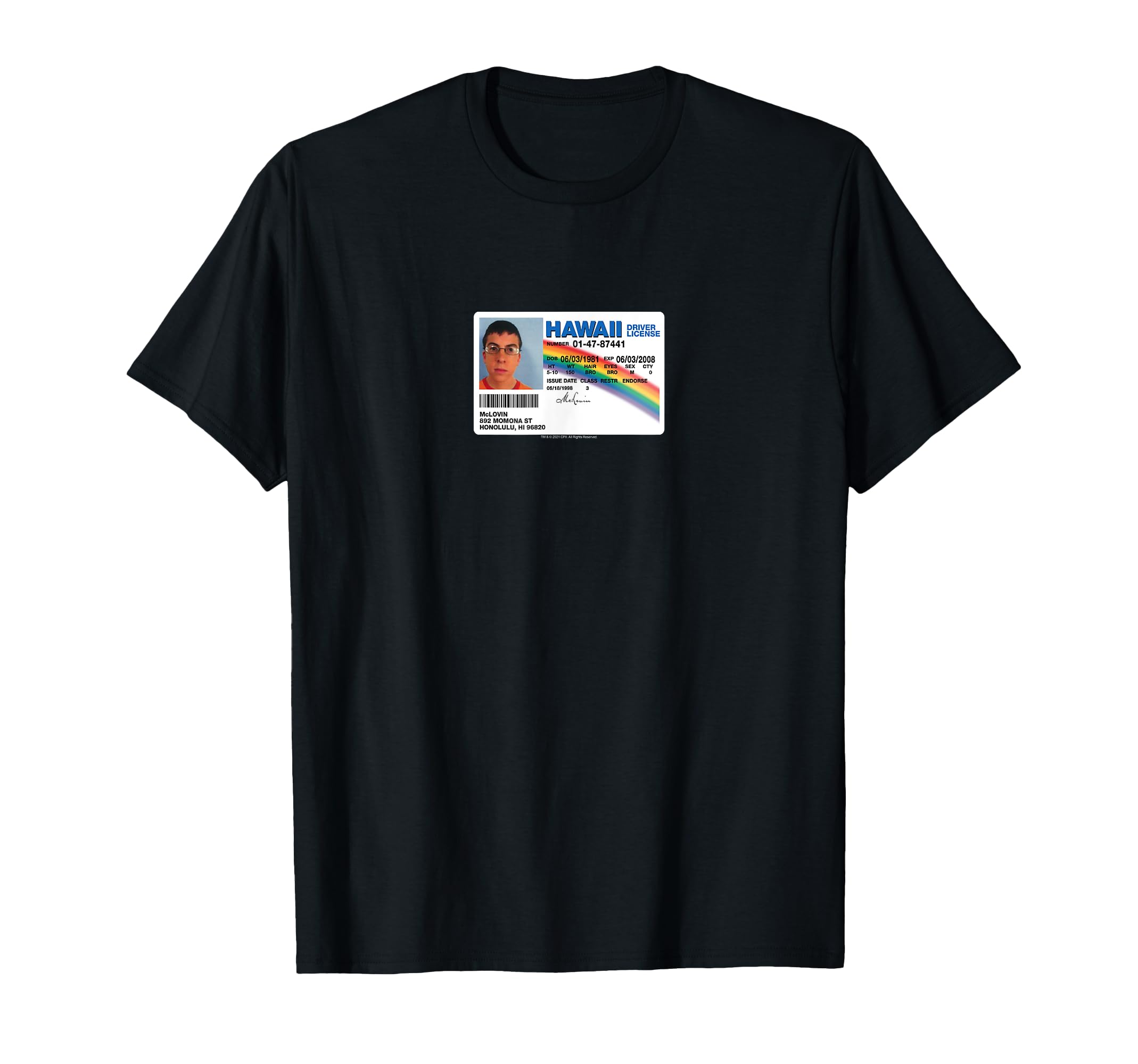 Superbad McLovin ID T-Shirt : Clothing, Shoes \u0026 Jewelry - Amazon.com