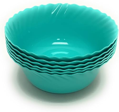 Miniatura 2 de Mintra Home Colección Curly (cuenco de 5 pulgadas, 6 unidades, verde azulado)