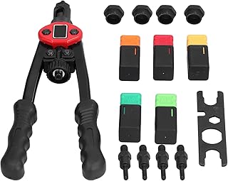 Porca de rebite de aço inoxidável, porcas de rebite manual, acessórios de rebitador de porca de rebite para folhas de metal para tubos para rebite para fixação