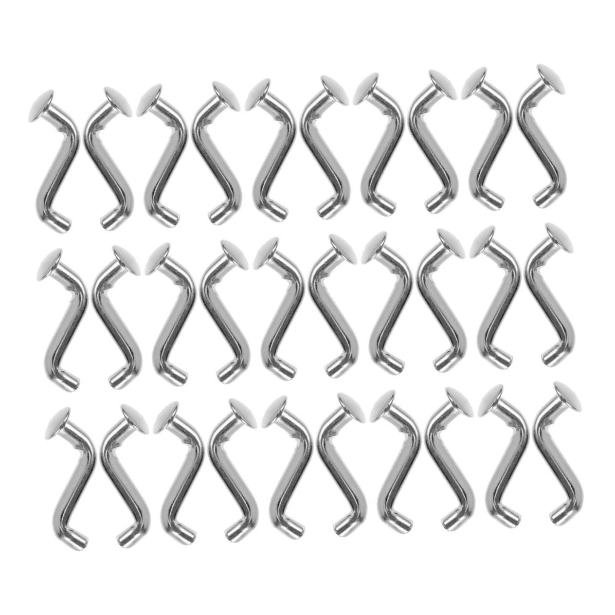 WHAMVOX 30Pcs Heavy Duty Pallet Rack Safety Pin S Bolt Drop Pin Durable Metal Connector for Warehouse Shelving System Impact Resistant Locking Clip for Enhanced Stability