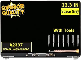 Screen Replacement for MacBook Air A2337 M1 2020 Year EMC 3598 Retina Display LCD Screen Full Assembly Complete Top Assembly 13.3" 2560x1600 (Space Gray)