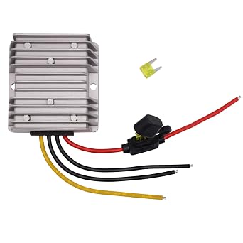20A 240W DC to DC 48V 36V to 12V Step Down Buck Converter Boost Module Regulator Vehicle Power Supply Transformer Adapter with Fuse Waterproof Voltage Reducer for Golf Cart Club Car