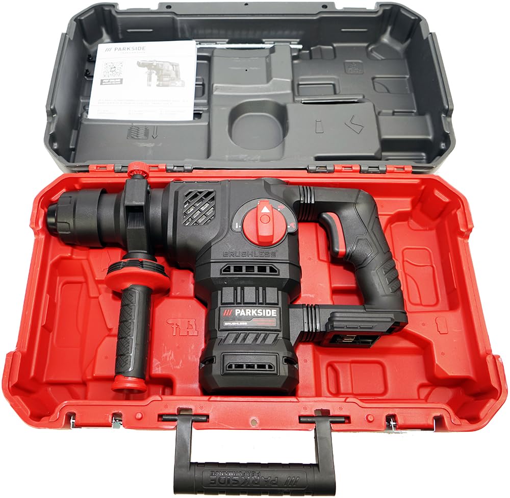 HEADNMORE® Bundle - PARKSIDE PERFORMANCE® 20V Martello combinato a batteria PKHAP 2058 A1 + HEADNMORE® Portachiavi (senza batteria)