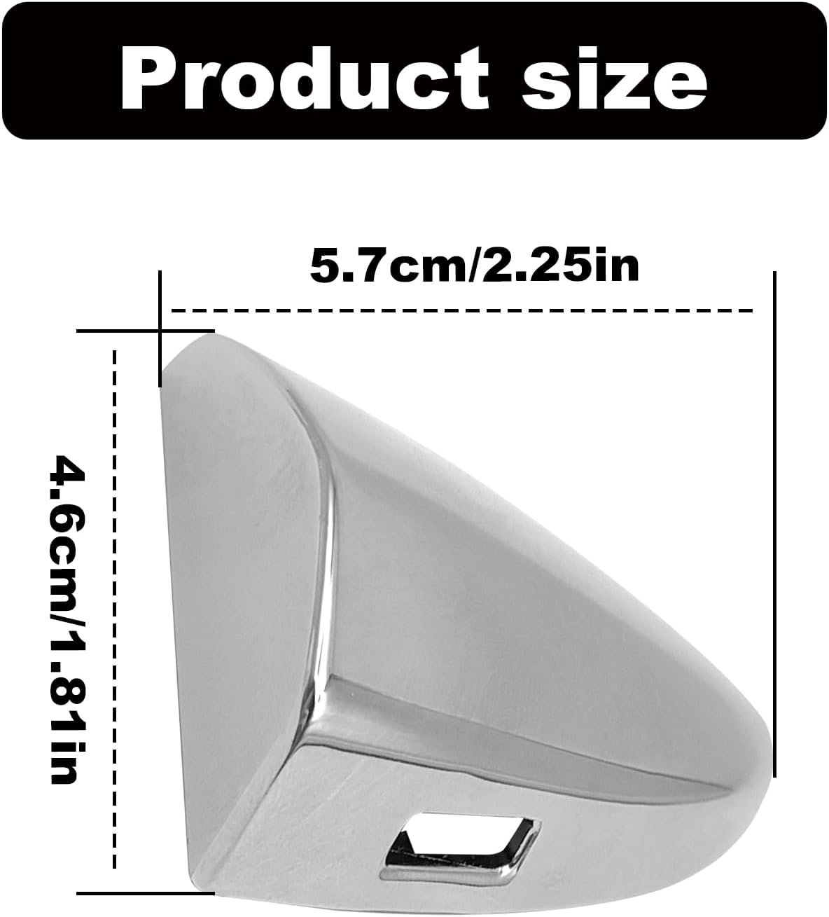 Chrome Door Handle Cover Cap Compatible with Lexus ES350 2007-2012 LS600hl 2008-2016, LS460 2007-2017 Front Driver Side Door Handle Key Cover Cap Replacement 69218-33010