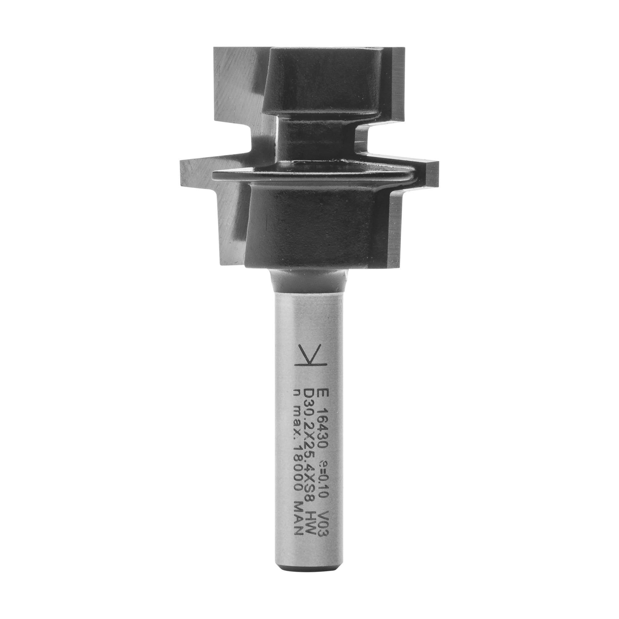 ENT 16430 Frez do klejenia w wegliku, trzpien (S) 8 mm, srednica (D) 30,2 mm, NL 25,4 mm, SL 32 mm