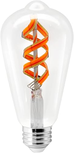 Miniatura 2 de Sylvania WiFi LED Smart ST19 RGBW - Bombilla de filamento de color y acabado ámbar, 7 W eficiente, para AlexaGoogle Assistant, 2000 K, no requiere