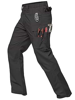 Amazon.com: MANSDOUR Men's Stretch Work Pants Waterproof