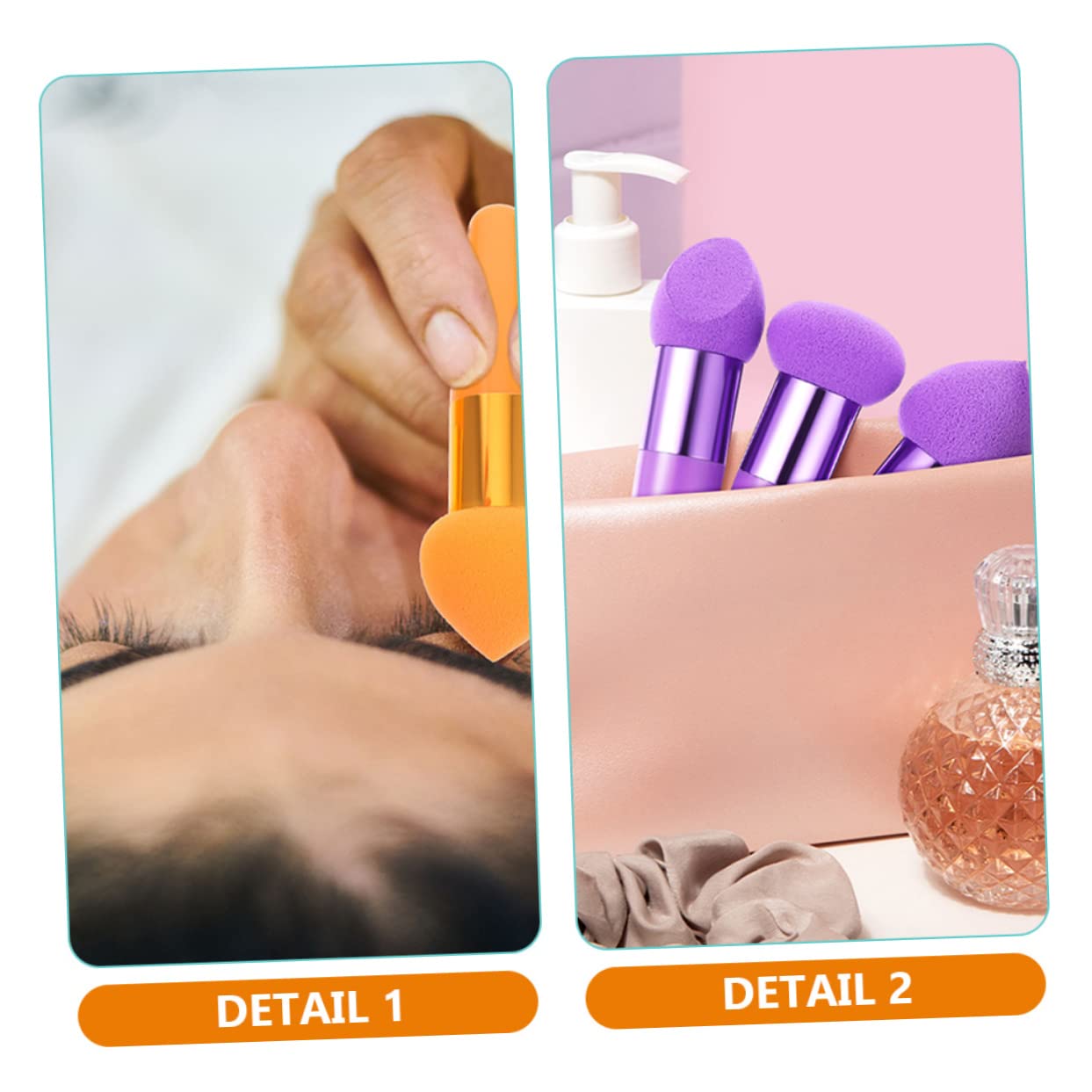 MAGICLULU 5 Set Di Spugne Per Il Trucco Ergonomiche E Lisce Da Viaggio Triangolari Per Il Viso Per Donne Multiuso Per Cosmetici Asciutti E Bagnati 6 Pezzi*5