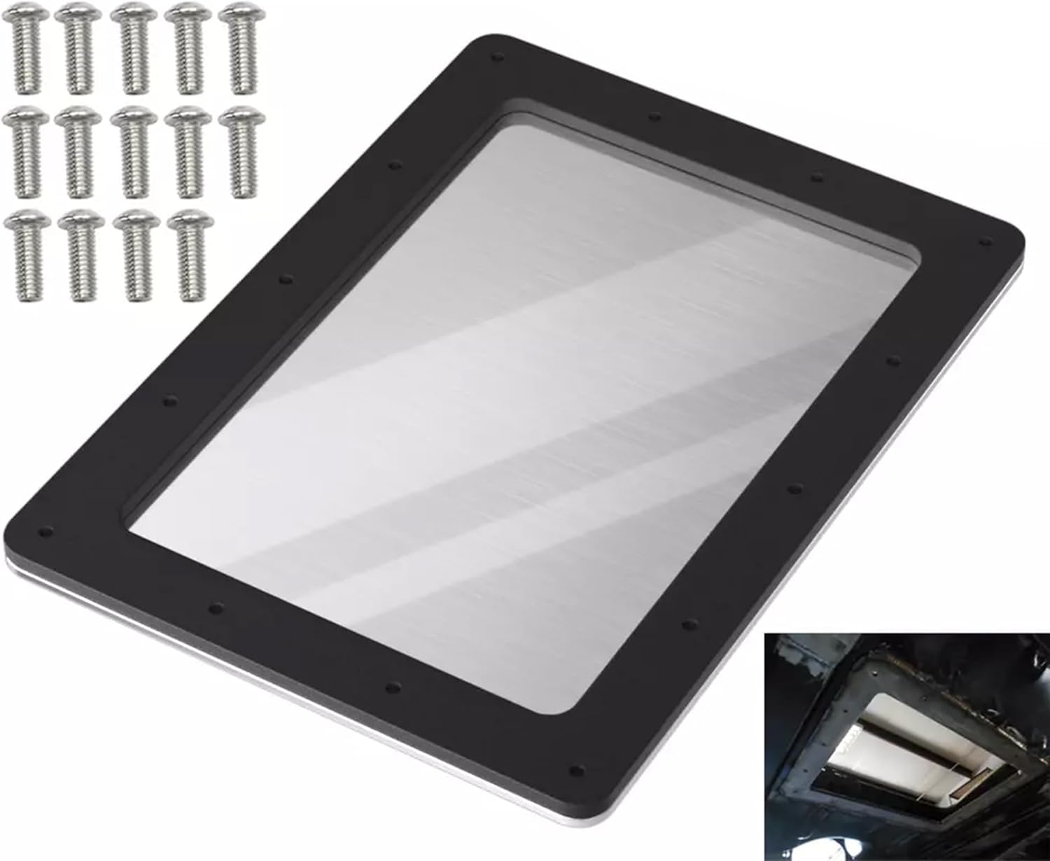 Fuel Pump Trap Door Access Panel Compatible with Camaro & Firebird 1982-1997((Includes 14 Screws)