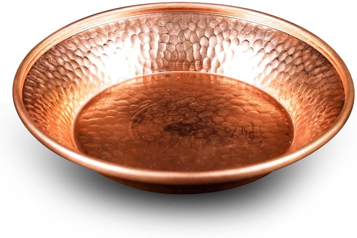 4.5”Copper Decorative Bowl Hand-Hammered by Tibet for Sauces Plate, Dips Tray Smudging Bowl, Offering Bowl, Incense Burner Holder, Ash Catcher,Jewelry Dish